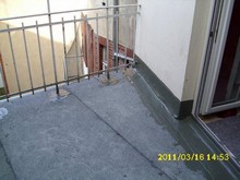 Terrassenabdichtung mit Dämmung, vorhandener Holzbelag wurde wieder verlegt