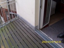 Terrassenabdichtung mit Dämmung, vorhandener Holzbelag wurde wieder verlegt