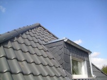 Gauben mit Dämmung und Naturschiefer bekleidet