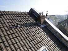 Kaminbekleidung mit Rockpanelplatten